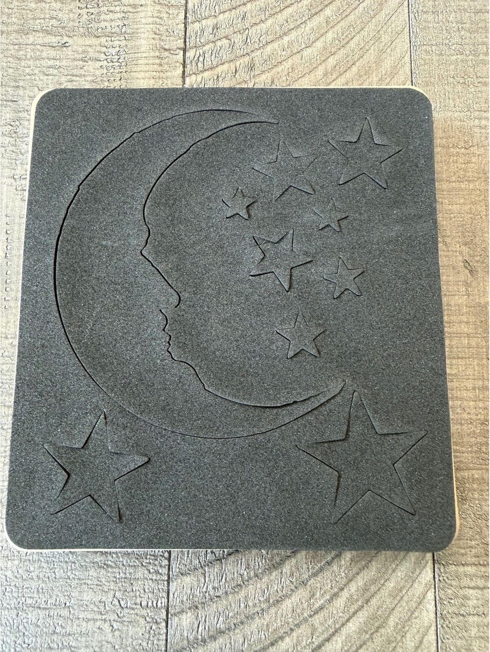 Tim Holtz Alterations Crescent Moon & Stars die cut - Picture 3 of 5